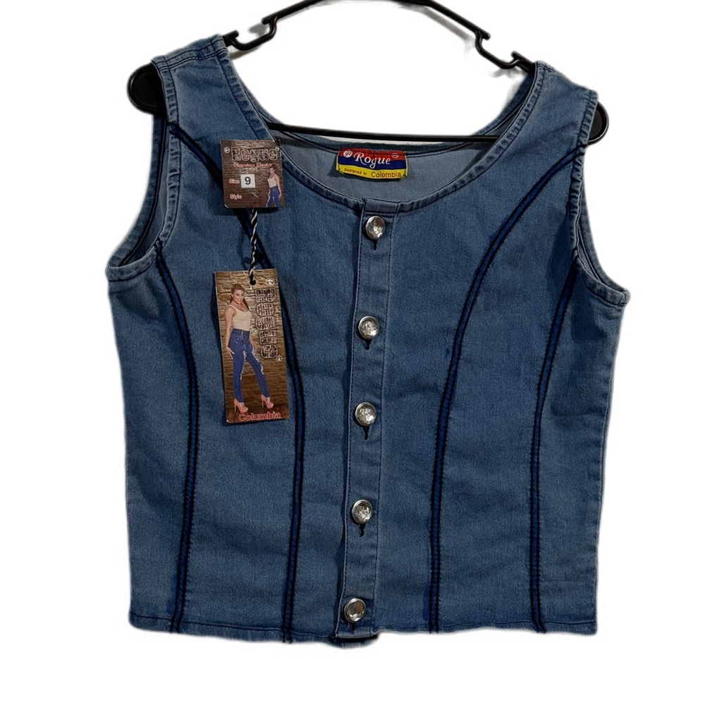 Rogue Light‎ Blue Denim Top
